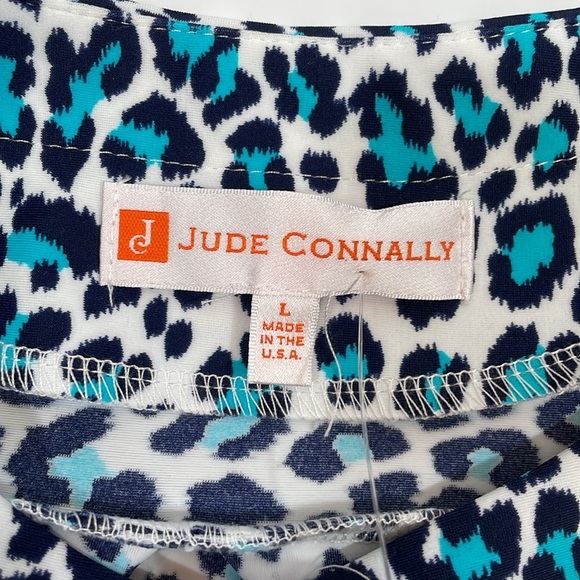 Jude Connally Ella Dress Size L NWT Mini Leopard Print - Picture 5 of 10
